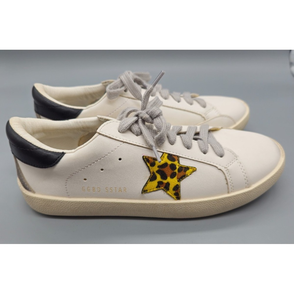 ZhUOCaiZi Super Star White Cheetah Star Sneakers GGBD 38 US 7 GGBD SSTAR
